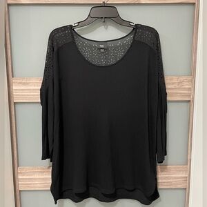 MOSSIMO eyelet sleeve top